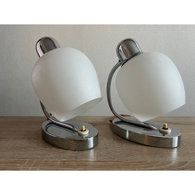 Metal Table Lamps from Napako, 1930s, Set of 2 For Sale - Image 7 of 7