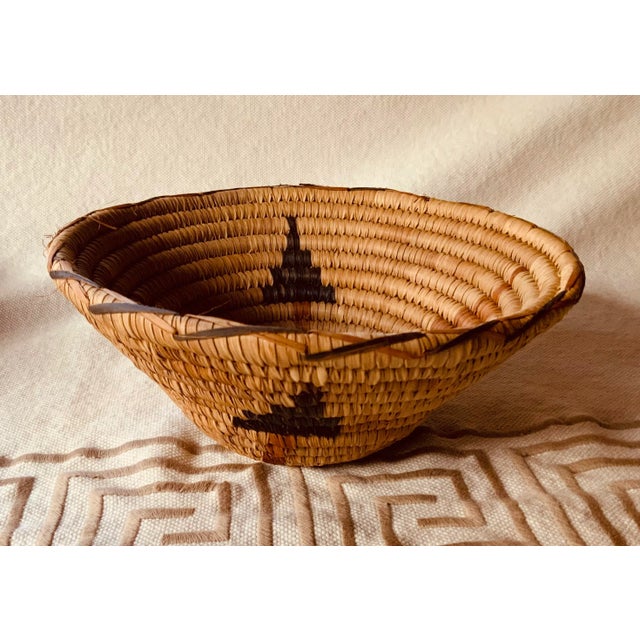 West African Sweet Grass Coil Baskets - Pair For Sale - Image 9 of 11