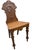 Gothic 1970s Victorian Gothic Revival Oak Hall Chair - Presented by Eliza Pridham For Sale - Image 3 of 8