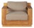 Imperial Grove Outdoor Solid Teak Wood Armchair For Sale