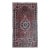 Vintage Persian Bidjar Gallery Rug, Hand-Knotted Wool, Geometric Medallion Pattern, Red & Navy, 5’ X 9’ For Sale