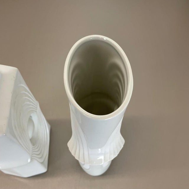 Op Art Porcelain Vases by Royal Bavaria KPM, Germany, 1970s, Set of 2 For Sale - Image 14 of 18