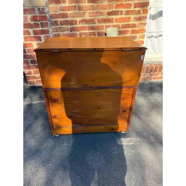 Antique Early American Rustic Style Dry Sink Blanket Chest For Sale - Image 13 of 16