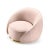 Contemporary Abbracci Pink Armchair For Sale - Image 3 of 7