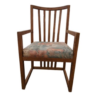 1970s Upholstered Accent Chair For Sale