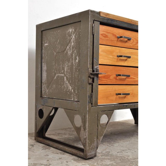 Industrial Chest of Drawers, 1950s For Sale - Image 9 of 14