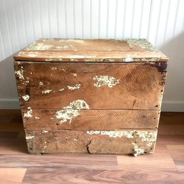 Antique Wooden Shipping Crate Chairish