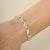 925 Sterling Solid Silver Link Chain Bracelet by Carat&her- Thanksgiving For Sale - Image 4 of 10
