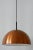 Minimalistic Mid-Century Modern copper pendant lamp or hanging light. Designed and manufactured by Staff & Schwarz...