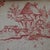 Queen Anne Style Wingback Armchair in Red Toile De Jouy For Sale In San Francisco - Image 6 of 14