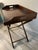 Mid 20th Century Mid 20th Century Vintage English Butler's Tray Table With Folding Stand For Sale - Image 5 of 17