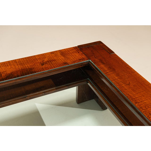 Square Coffee Table from Giuseppe Rivadossi in Slavonian Oak, Italy, 1980s For Sale - Image 9 of 11