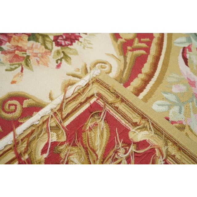 Aubusson Rug 7'5'' X 9'7'' For Sale In New York - Image 6 of 6