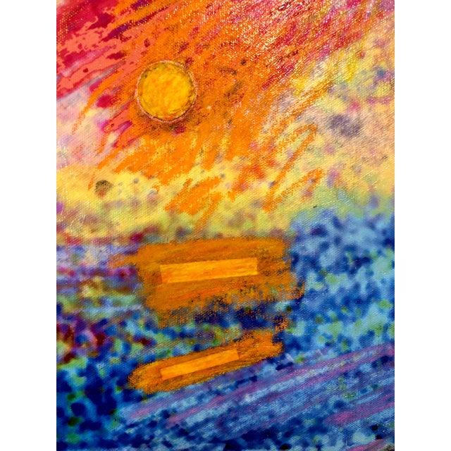 Plastic Patrick Archer, Pop Art Modernist Mixed Media Vibrant Day Glo Collage Painting Patrick Archer, 2006 For Sale - Image 7 of 9