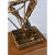 Copper Mid-Century Gold and Black Brutalist Drummer Figurine Sculpture on Wood Pedestal For Sale - Image 8 of 9