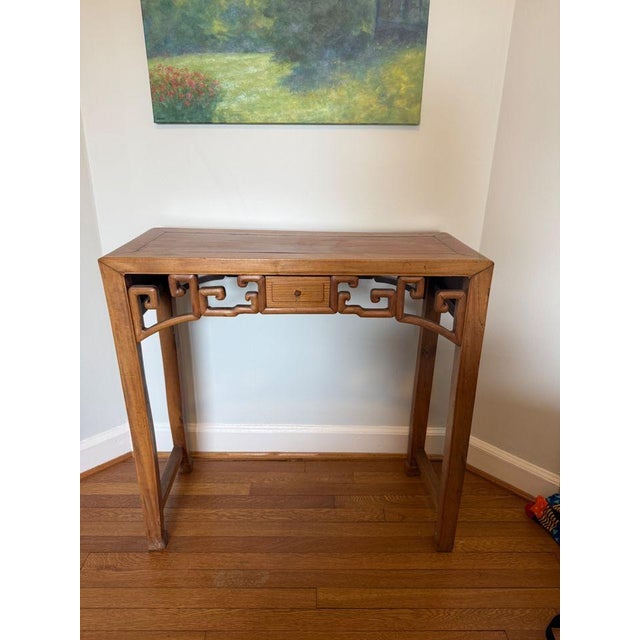 19th C Chinese Elm Altar Table For Sale - Image 10 of 10
