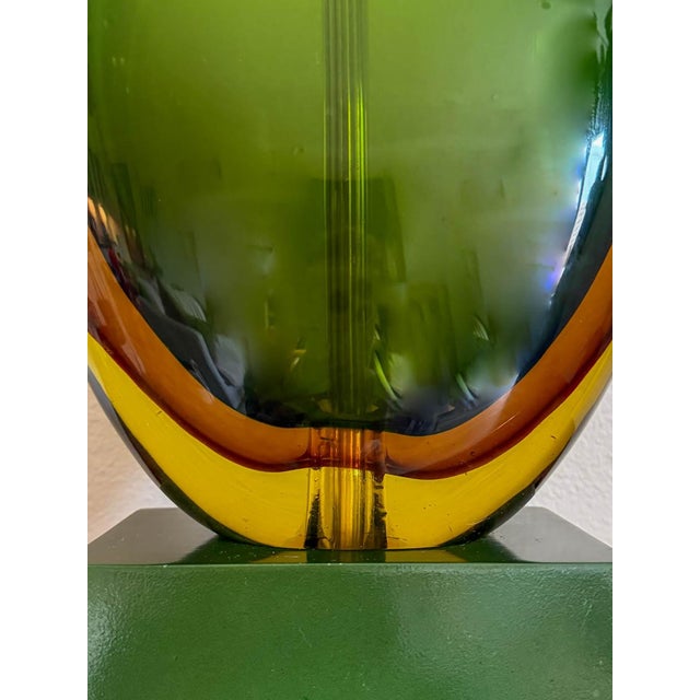 Glass Flavio Poli Murano “Sommerso” Glass Lamp for Seguso Vetri D'Arte, Ca. 1955 For Sale - Image 7 of 11