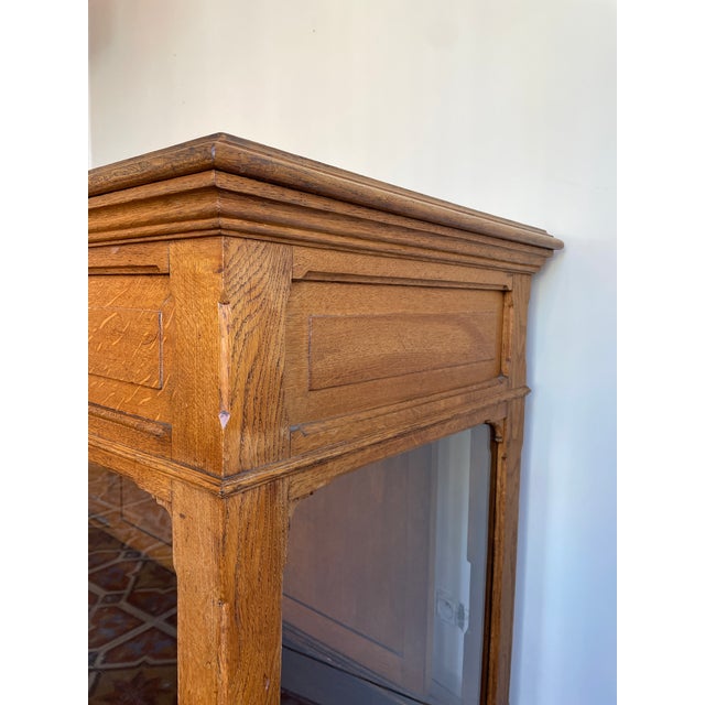 Vintage Display Cabinet in Oak, 1920s For Sale - Image 6 of 12