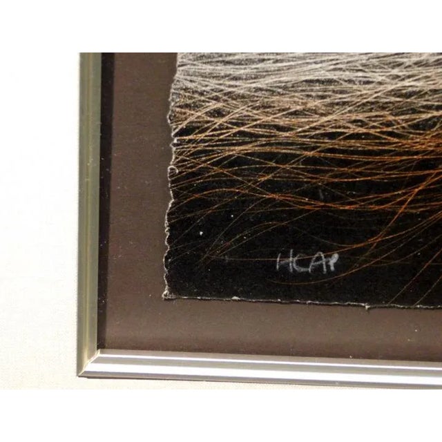 Abstract 1990s "Raven Songs" Hand Colored Hand Signed Lithograph by Frank Howell, Framed For Sale - Image 3 of 6