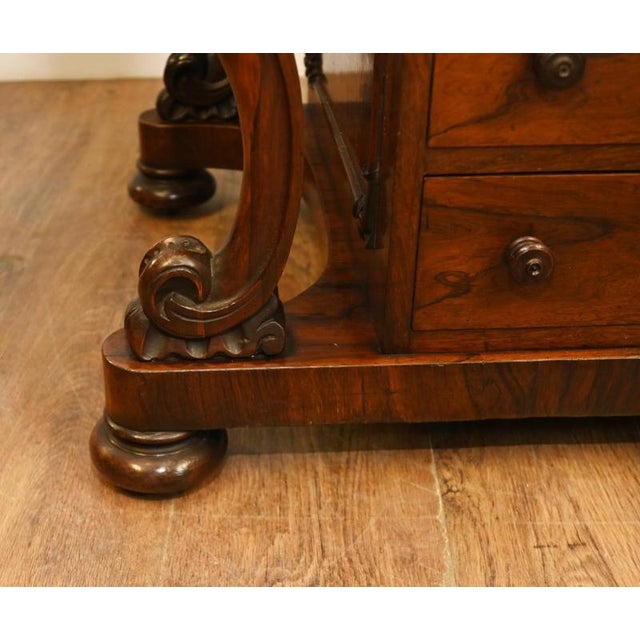 Victorian Davenport Mahogany Desk, 1890 For Sale - Image 5 of 8