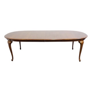 Bernhardt Furniture Solid Cherry Traditional Style 102" Oval Dining Table 125-203 For Sale