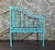 Early 21st Century Wrought Iron Turquoise Lounge Chair for Outdoor with Grid Seat For Sale - Image 5 of 18