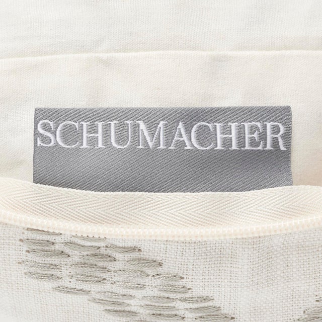 Schumacher Traditional Schumacher Janis Velvet Lumbar Pillow in Blue For Sale - Image 4 of 5