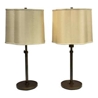 Barbara Barry for Visual Comfort & Co. Simple Scallop Table Lamps, Pair For Sale