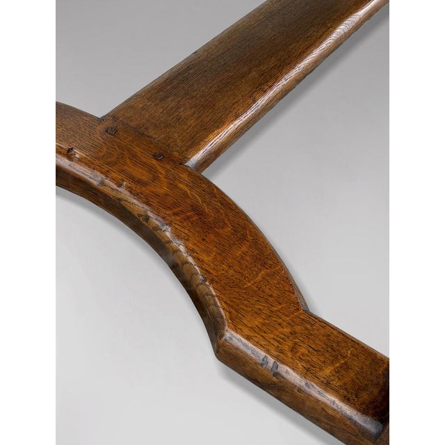 Large 19th Century French Oak Farmhouse Dining Table, 1880 For Sale - Image 6 of 12