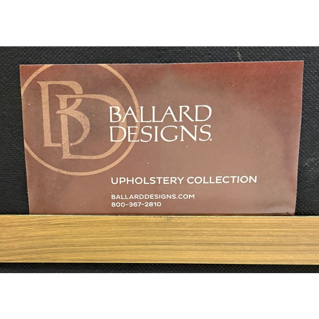 Metal Ballard Designs Allister Upholstered Metal Bar Stools - A Pair For Sale - Image 7 of 7