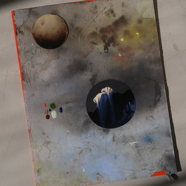 "Cosmic Silence" Contemporary Abstract Mixed Media Painting by Casey R Klein For Sale - Image 10 of 12