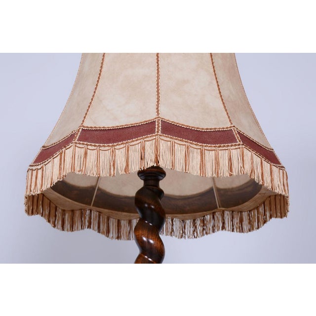 Art Deco Floor Lamp in Oak, 1920s For Sale - Image 13 of 15