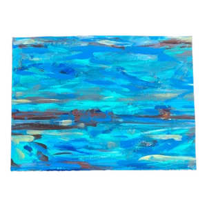 Contemporary Original Abstract Seascape Painting Signed