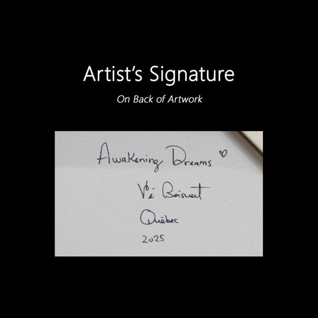 Awakening Dreams - Abstract Luminous Earth Tone Textural Floral Acrylic Original Artwork by Ve Boisvert For Sale - Image 9 of 9