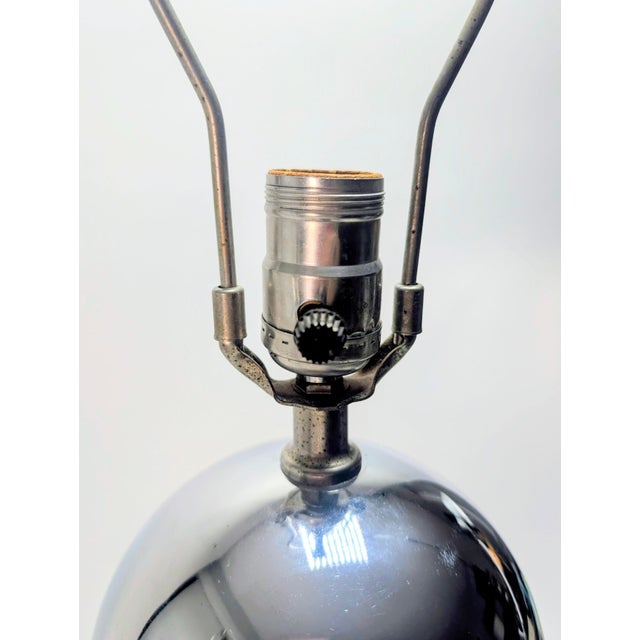 Mid-Century Modern 1970s Mid-Century Modern Robert Sonneman Stacked Chrome Ball Table Lamp For Sale - Image 3 of 4