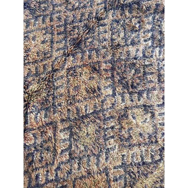 Purple Large Vintage Moroccan Talsint Rug – Handmade Berber Wool Rug – Rare Tribal Area Rug For Sale - Image 8 of 12