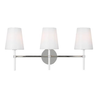 Kate Spade by Visual Comfort Studio Monroe Vanity, Polished Nickel For Sale