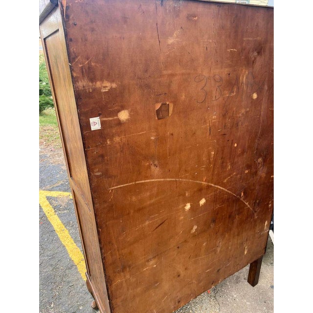 19th Century Antique Oak Chifferobe Wardrobe Chairish