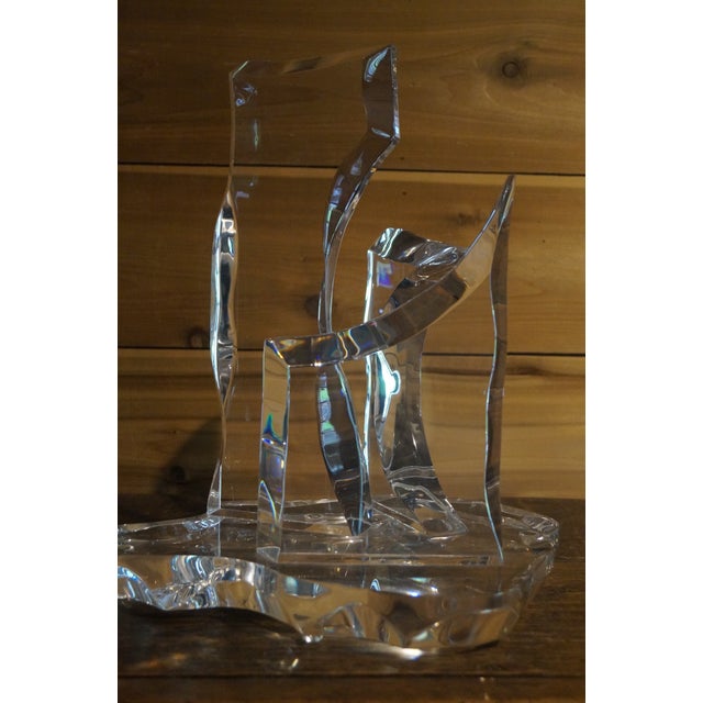 Plastic 1970s Eric Bauer Lucite Sculpture For Sale - Image 7 of 10