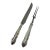 1980s Silver Pair Carving Set, Carving Fork & Carving Knife, Lily. For Sale