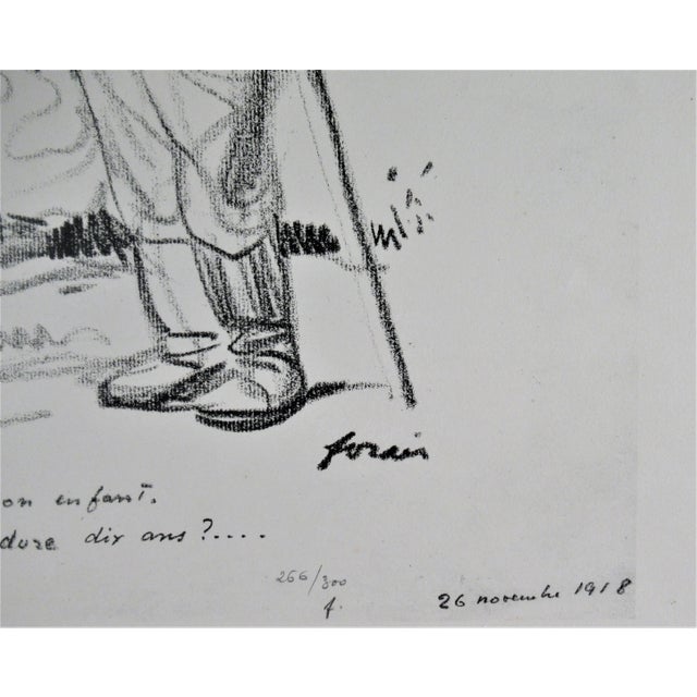 Impressionist Jean Louis Forain, Il ne Faut pas Oublier, 1918 For Sale - Image 3 of 4