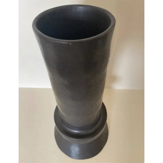 Crate & Barrel Leanne Ford for Crate & Barrel Black Chimney Vase For Sale - Image 4 of 8