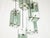 Blue Italian Teak Pendant Lamp in Gilt Aluminum and Smoked Glass, 1960s For Sale - Image 8 of 17