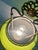 Vintage Brass Pendant Light with Green Canfino and Ceramic, 1969 For Sale - Image 6 of 12