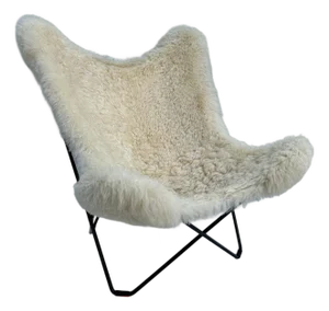 Vintage BKF Butterfly Chair W/ Original Shearling Seat