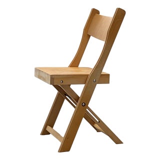 Folding Chairs in Beech Wood, Switzerland, 1990s For Sale