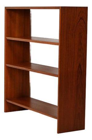 Small Scandinavian Teak Bookcase with Adjustable Shelves, 1960s
