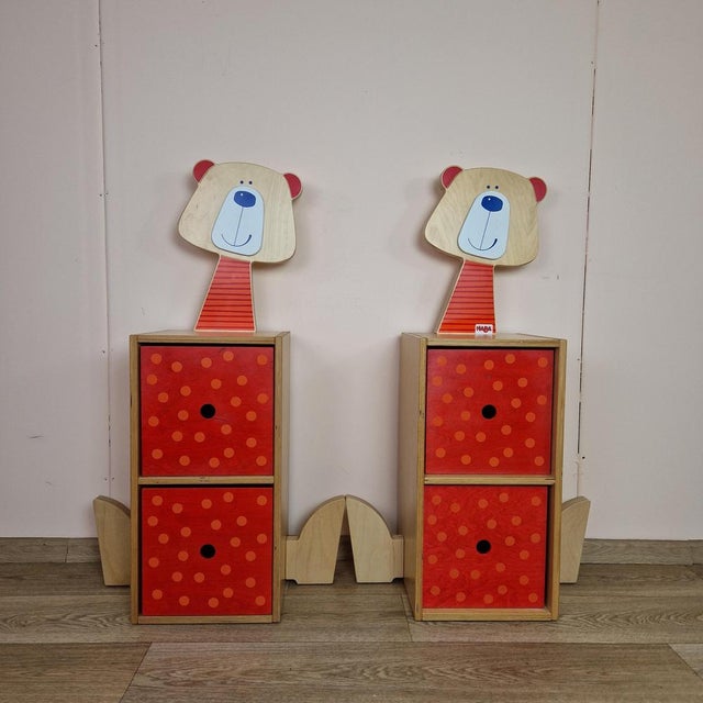 A beautiful set of furniture made in Germany in the 1990s. The set consists of two chests of drawers and a wall hanger,...