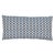 This pillow features Poxte on the front and Lempa on the back, both by A Rum Fellow for Schumacher with a knife edge...