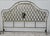 Bronze Vintage King Size Hollywood Regency Style Metal Headboard W/Lattice Details For Sale - Image 8 of 12